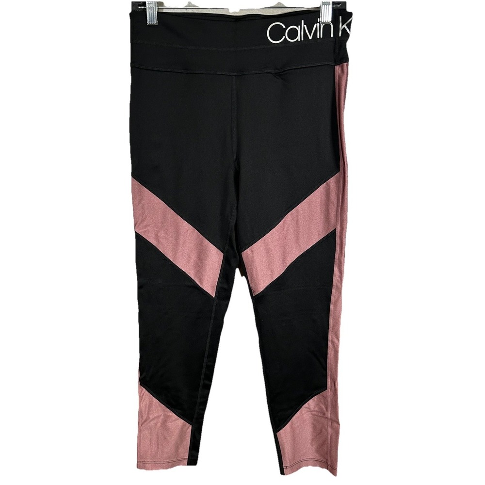 Calvin Klein Performance Wick Leggings Women's Large Athletic Exercise Black